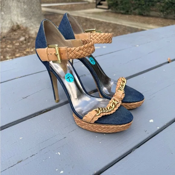 Guess Marciano Stylish Women's Heels with Woven Strap S/7.5 - Picture 10 of 15